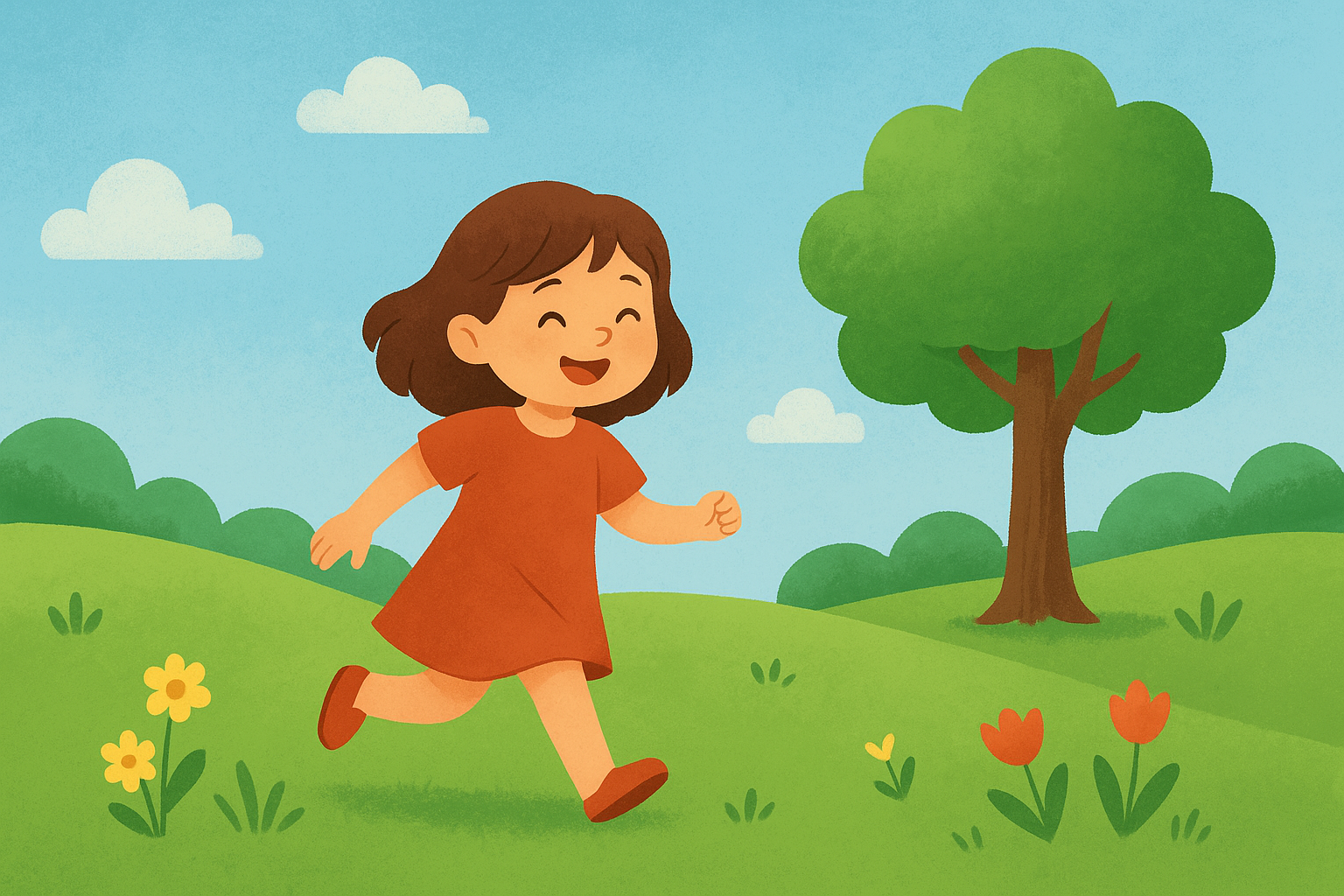 Child learning with wooden blocks and train toy